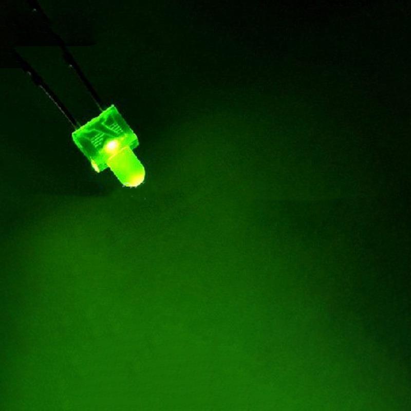 F2白发翠绿 高亮指示灯 2MM奶嘴型绿灯 2mm led 绿光灯珠发光管