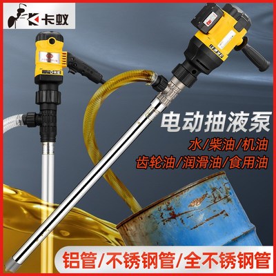 手提式大功率电动油桶抽油泵柴油220V抽油器加油泵防腐蚀抽液体泵