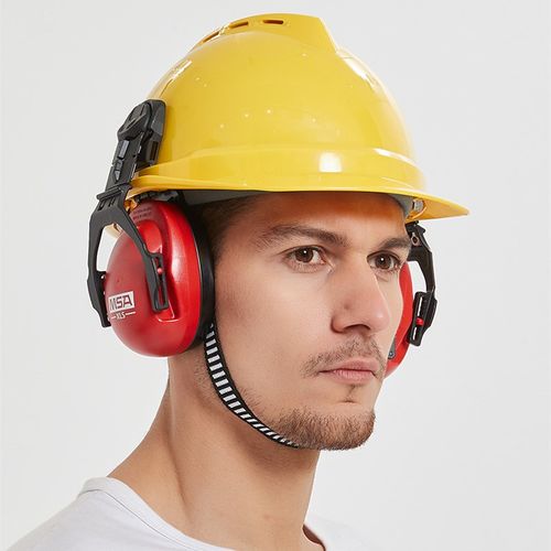 MSA/梅思安防噪音耳罩头盔式防护耳罩SOR14012工业降噪耳罩耳塞