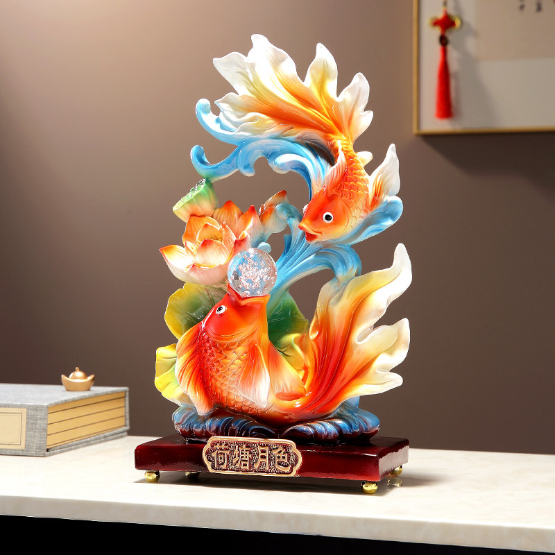 年年有鱼家居装饰摆件客厅玄关酒柜电视柜招财装饰品乔迁搬家礼品,家居饰品,装饰摆件,淘宝优惠券,粉丝福利购,淘宝优惠卷
