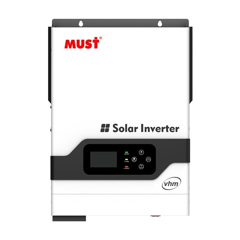 MUST太阳能逆变器3KW/24V 光伏逆控一体机内置MPPT控制器80A