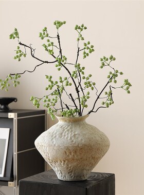 侘季风复古软装高级感花瓶摆件客厅插花店铺橱窗新家新房乔迁装饰