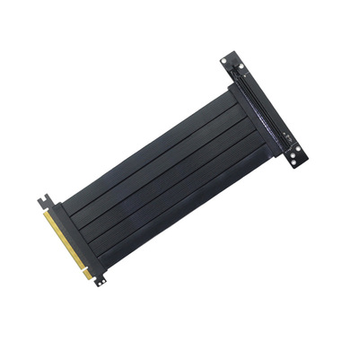 显卡延长转接线PCIE 3.0 4.0 x16竖装显卡直角90度转接线扩展卡