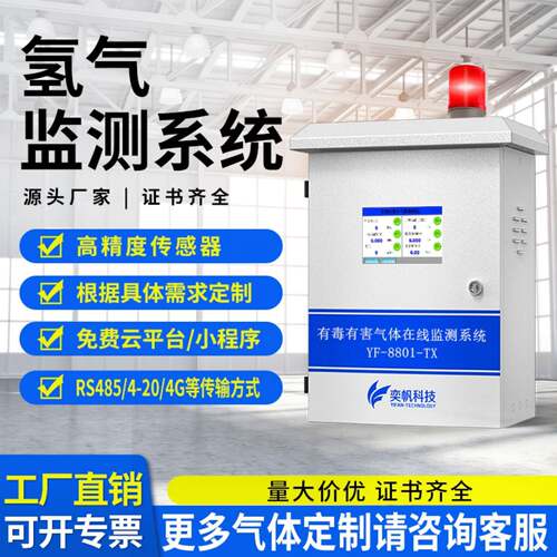 在线式氢气检测仪 化工厂氢气报警器分析仪四合一有毒其他检测仪