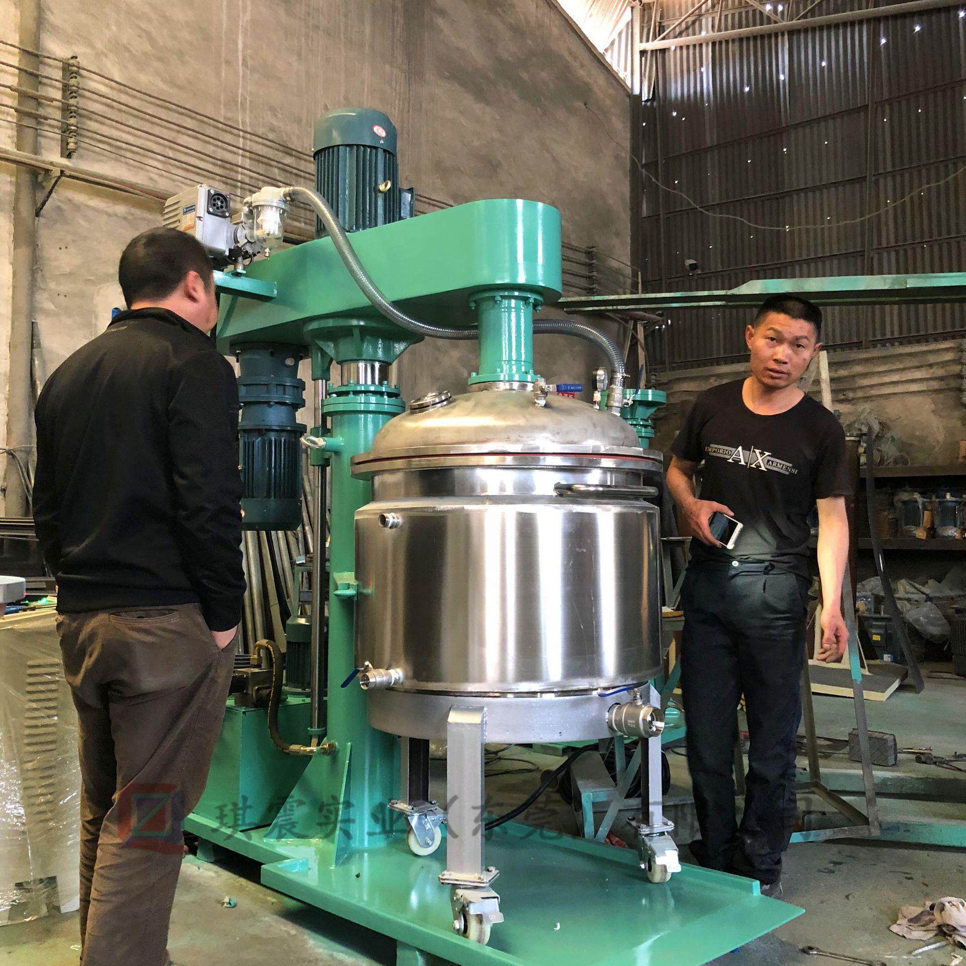 福建美缝剂真空搅拌机黄油真空分散机电加热刮边刮璧分散机订购