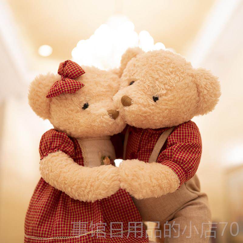 高档新公仔偶结玩婚摆件婚房婚庆床娃娃一对抱枕新人高档婚礼压物
