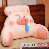 高档哈士奇按摩仪抱背部颈器椎按摩女公仔枕多功能腰部靠垫神男生