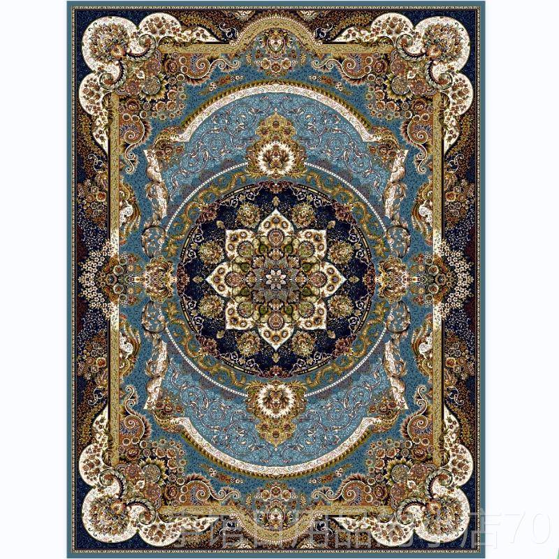 高档波斯毯发客地厅沙茶几毯家用加厚仿羊绒棉麻防滑茶几地垫卧室