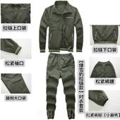 高档夏男季 电焊工夏天迷彩 士耐磨纯劳棉透气夏装 薄款 工作地服套装