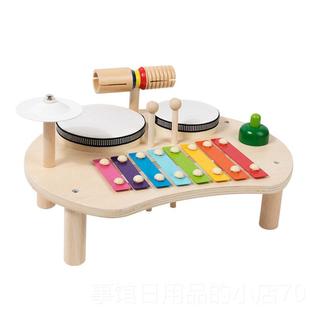 高档儿童园奥尔夫手打音乐器响板沙锤幼摇铃鼓宝宝早教益击智启蒙