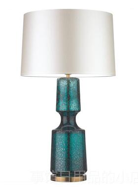 高档乡村风格简约卧室玻美璃台灯后书现代覆古客式厅斯堪的纳维亚