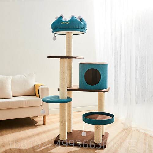 正品凯瑞Catry皇冠猫用爬架大型一剑麻柱猫磨爪猫树窝猫猫架体猫