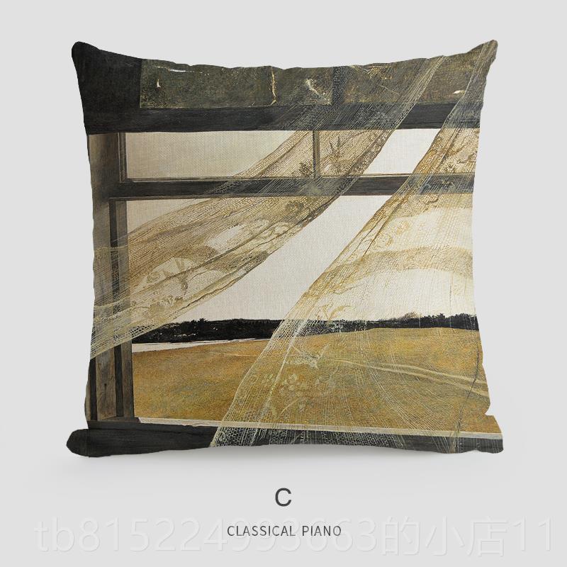 正品欧式复古奢抱枕套轻靠垫靠古典厅钢琴艺术客样枕板房沙发卧室