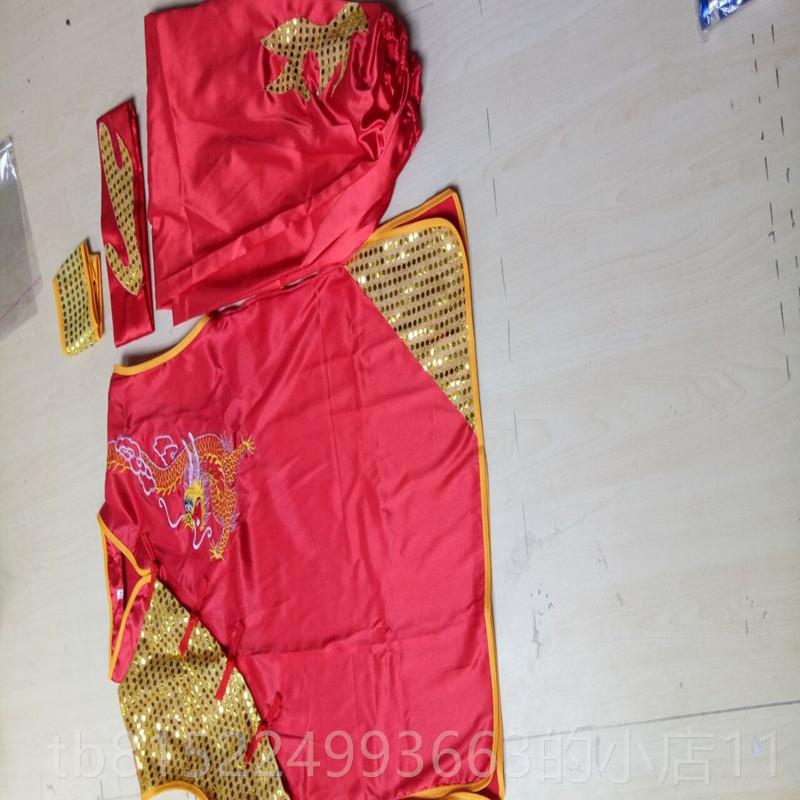 正品武术服比服腾盛世南赛拳服舞龙儿台表演服刺绣龙无袖练功服童