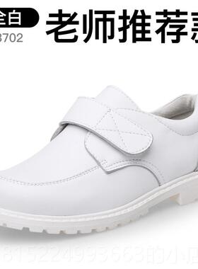 正品男童伦皮皮鞋黑色软底春秋款英小夏季真学生演出鞋男孩儿童表