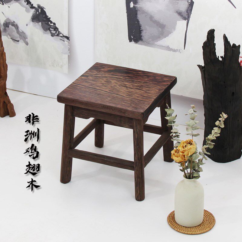 红木小凳子鸡翅木凳古筝木实木家用板凳沙发凳矮凳宝宝凳李氏明株