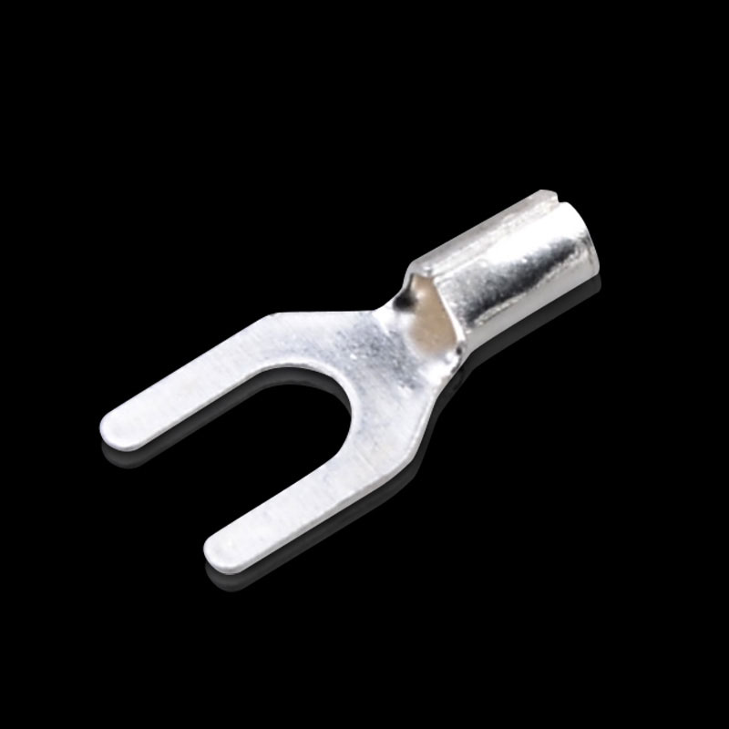 UT2.5-3冷压端子U型叉形冷压裸接线端子铜鼻接头线耳线鼻子镀银