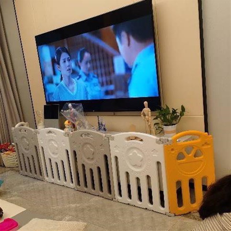 定制一两面电视柜儿童游戏围栏婴幼儿沙发楼梯口角落防护隔离栏杆