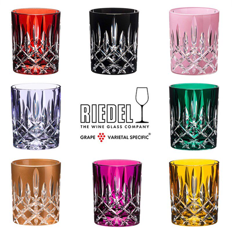 奥地利进口Riedel手工水晶玻璃威士忌杯洋酒杯彩色果汁杯水杯茶杯