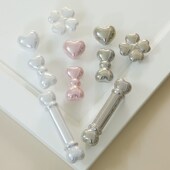 可爱法式 柜门拉手卡通珍珠陶瓷衣柜抽屉把手女孩儿童蝴蝶结高级感