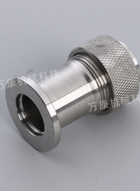 304不锈钢KF真空规管接头底座快装法兰焊接型KF16 25快接卡扣底座