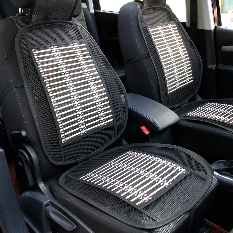 一体式汽车靠背垫腰靠护腰靠垫车用竹片冰丝坐垫夏季座垫用品超市