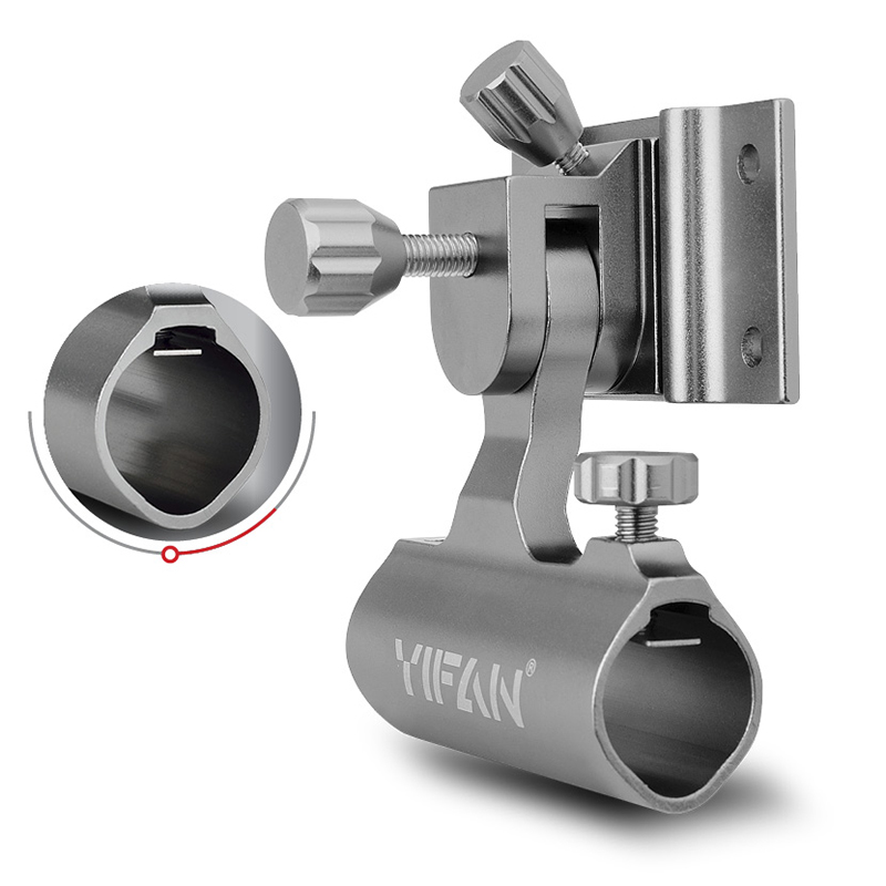 渔酷三件套 钓箱配件 镁铝合金插片式加厚炮台架渔户支架