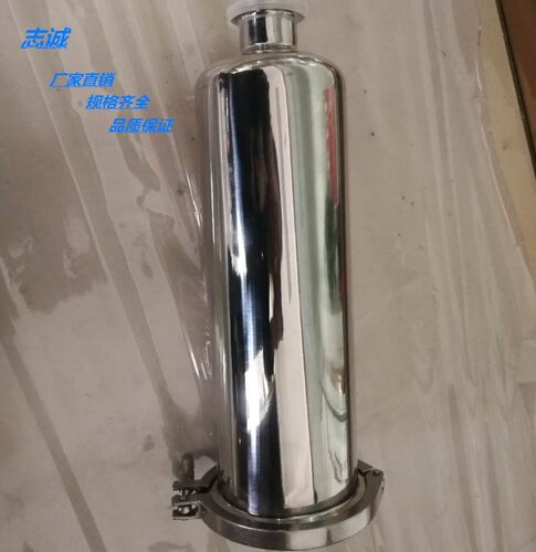 优质304卫生级直通式快装卡盘接口不锈钢管道插口过滤器平盖滤网