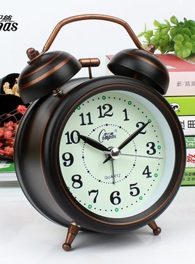 康巴丝超大声音起床困难户懒人床头闹钟静音学生夜光创意闹铃打铃