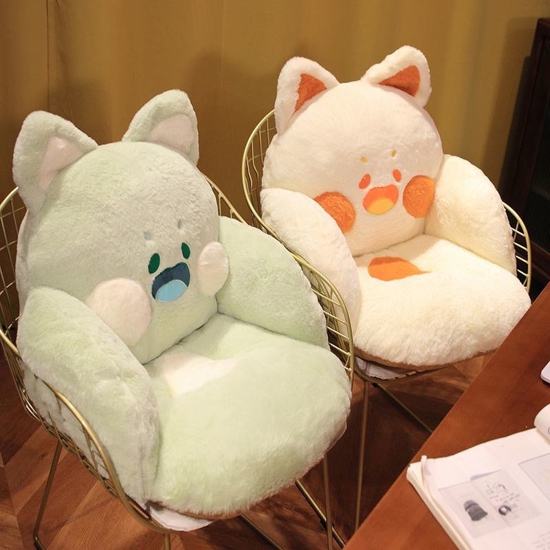 少女心办公室久坐嘟嘟喵屁垫椅座垫靠枕全包围保暖垫坐垫学生宿舍