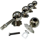 农村大门栓复古门扣老式 对开木门明锁插销大铁门插杆穿条门闩挂锁