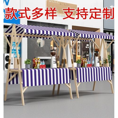 集市摊位架移动可折叠展示架地摊车花车促销展示台市集夜市摆摊桌