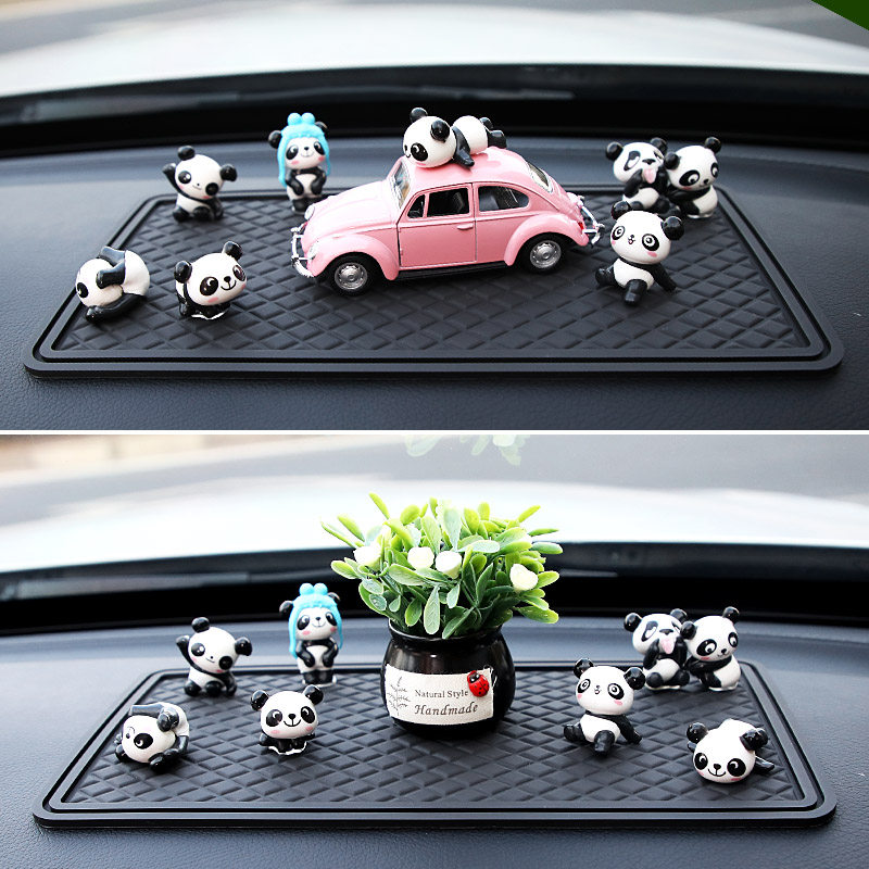 创意个性摆件车载装饰品汽车用品内饰可爱熊猫 男女车饰车内饰品