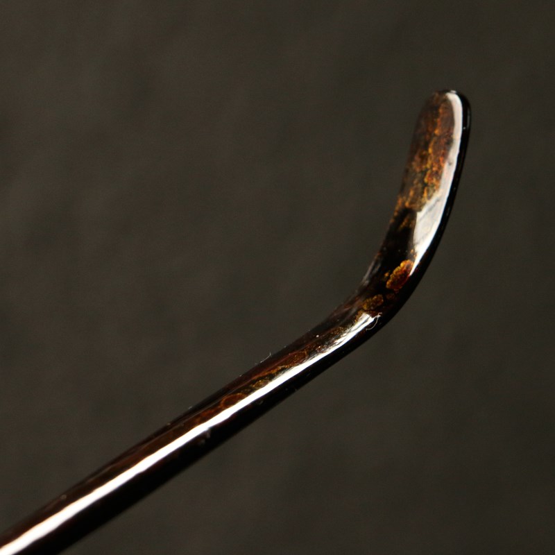 精品老师傅纯手工绘画叶枫大漆竹茶则面制作漆器醒茶荷茶拨茶具