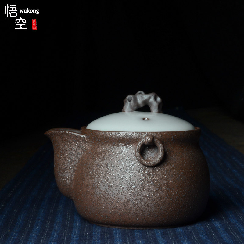 吴俊龙泉青瓷功夫茶具大号盖碗公道杯一体茶杯单个泡茶防烫手抓壶