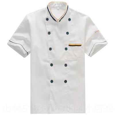 正品厨师工作服男酒长白秋冬款透气女店袖餐饮后厨房装短袖夏服季