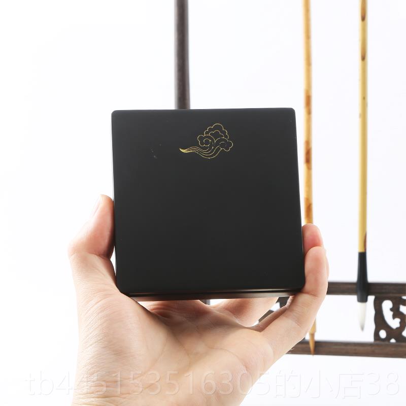 正品《步月云》原创小砚学台带盖多功能实用初者天然原石歙舔砚徽