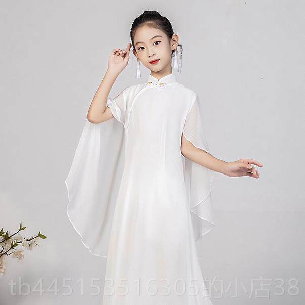 正品新款少古儿古筝出服演典中国风改良飘逸女汉服礼服钢琴舞表演