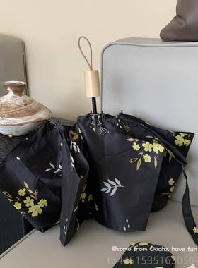 正品oah直z 故事的小黄花 适合拍系照的韩长柄o雨伞ins风杆防风伞