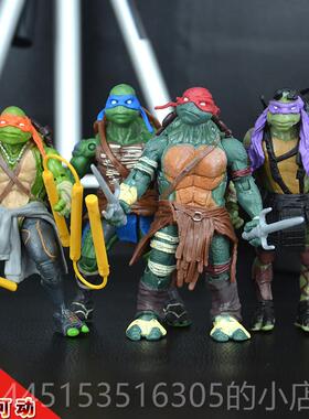 正品忍者龟模模型 武器关节可动R可aph/拉斐尔国产摆型件儿童玩拆