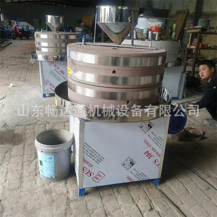 加工多规格电动石磨机商用香油芝麻酱机五谷杂粮辣椒酱豆子石碾