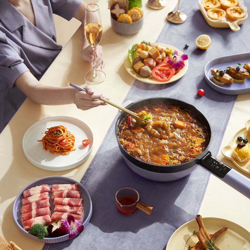 韩国HAP韩派电炒锅电火锅多功能电热锅学生宿舍韩式电煮锅电火锅