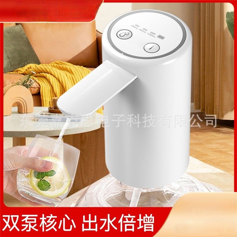 桶装电动抽水器双泵抽水器双倍出水自动上水器迷你家用便携压水机