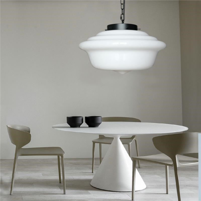 复古上海老洋房简约乡村民国风餐厅吧台咖啡厅卧室玻璃吊链餐吊灯