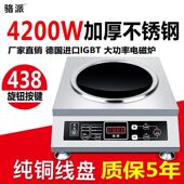 骆派商用电磁炉凹面3500W 4200瓦家用大功率预约定时5000W电磁灶