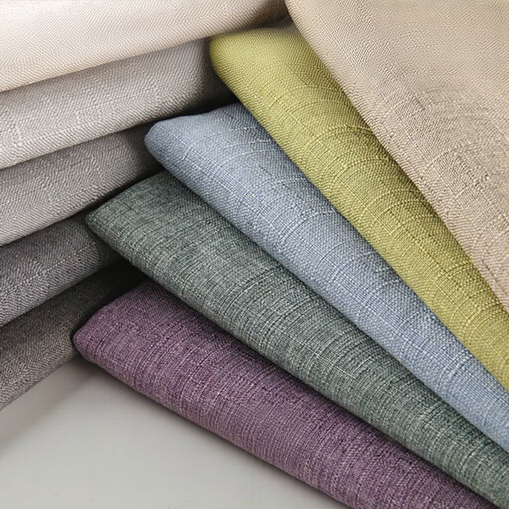 布料竹节麻亚麻棉交织布190克高密沙发布桌布盐包热敷袋抱枕面料