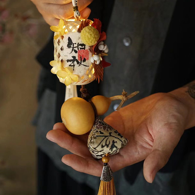 2023新款古风中秋灯笼儿童diy手工制作材料包葫芦灯花灯灯笼