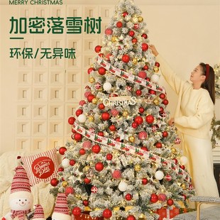 白色圣诞树2025新款家用高级感大型圣诞节装饰品diy客厅神诞树