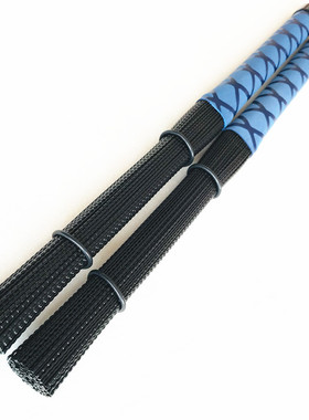 箱鼓鼓刷 止滑柄黑色尼龙曲丝卡洪鼓刷塑料丝刷PP束棒 打击乐配件