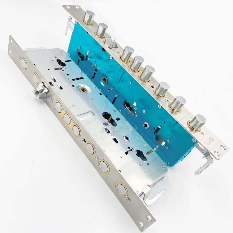 霸王锁体双快双活三叉锁舌静音多功能锁体通用型深度90指纹锁体